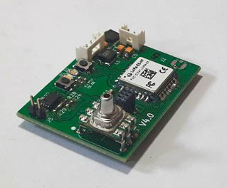 Compact wireless controller used in animal studies for deep brain stimulation and real-time blood pressure monitoring.